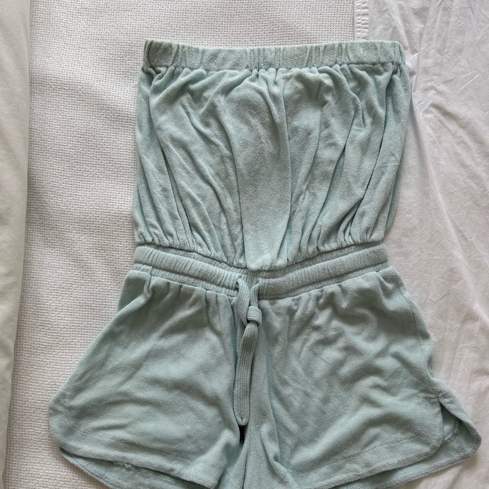 Light Green Strapless Romper